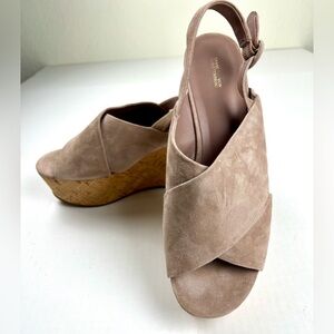 Diane Von Furstenberg Juno Suede Wedge Sandals